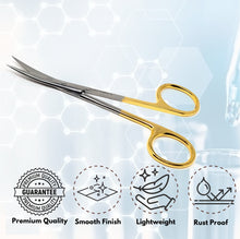 Load image into Gallery viewer, TC Dissecting Iris Sharp Fine Point Scissors, 4.5", Curved