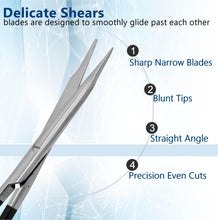 Load image into Gallery viewer, Supercut Delicate Steven Tenotomy Scissors 4.5" Straight, Color Handle