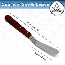 Load image into Gallery viewer, Set of 8 Pcs Stainless Steel Cake Decorating Angled Icing Spatulas Wooden Handle, Offset Blades