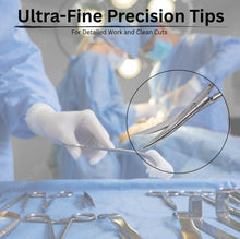 Load image into Gallery viewer, Double Bent Lab Dissecting Metzenbaum Scissors, Curved Blades, Stainless Steel, 6.25"