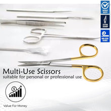 Load image into Gallery viewer, TC Dissecting Iris Sharp Fine Point Scissors, 4.5", Straight
