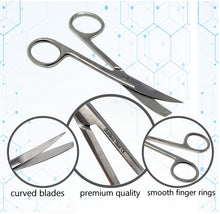 Load image into Gallery viewer, Lab Dissecting Scissors, Sharp/Blunt, 4.5", Curved, Stainless Steel