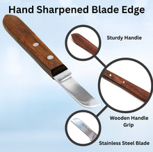 Load image into Gallery viewer, Wooden handle Plaster Alignate Knife #7R, Stainless Steel
