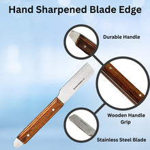 Load image into Gallery viewer, Wooden handle Plaster Alignate Knife #5R, Stainless Steel