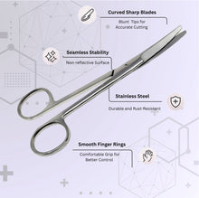 Load image into Gallery viewer, Mayo Dissecting Blunt Scissors 5.5", Curved, Stainless Steel