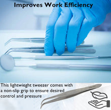 Load image into Gallery viewer, Iris Eye Dressing Forceps 4" Fine Serrated Tips, Curved, Stainless Steel