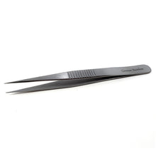 Load image into Gallery viewer, Lab Forceps Strong Point Tip 4.75" Tweezers, Stainless Steel, Ridged