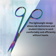 Load image into Gallery viewer, Micro Dissecting IRIS Lab Scissors 4.5" Straight Stainless Steel Shears, Multi