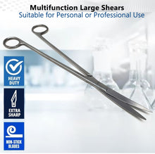 Load image into Gallery viewer, Fine Point Large Dissecting Scissors 12" Curved, Stainless Steel