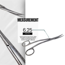 Load image into Gallery viewer, Double Bent Lab Dissecting Metzenbaum Scissors, Curved Blades, Stainless Steel, 6.25"