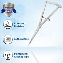 Load image into Gallery viewer, Premium Castroviejo Caliper Graduated 0-40mm Straight 7"