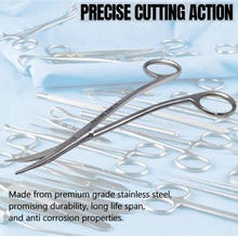 Load image into Gallery viewer, Double Bent Lab Dissecting Metzenbaum Scissors, Curved Blades, Stainless Steel, 6.25"