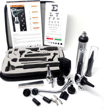 Load image into Gallery viewer, Premium ENT Inspection Diagnostic Otoscope,Ophthalmoscope set W/Snellen EyeChart