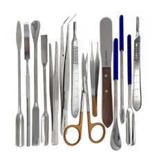 Load image into Gallery viewer, 14 Pcs Stainless Steel Laboratory Micro Spatulas Sampling Set with Comfort Grip