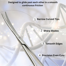 Load image into Gallery viewer, Metzenbaum Scissors Lab Dissecting 7" Shears, Curved Blades, Stainless Steel