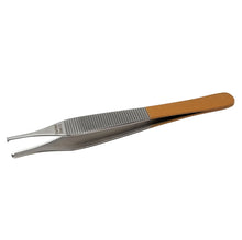 Load image into Gallery viewer, Adson Tissue Dissecting Forceps Stainless Steel 1x2 Rat Tooth 4.75" Straight Tweezers Colored Band