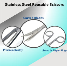 Load image into Gallery viewer, Fine Point Large Dissecting Scissors 12" Curved, Stainless Steel