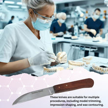 Load image into Gallery viewer, Wooden handle Plaster Alignate Knife #9R, Stainless Steel