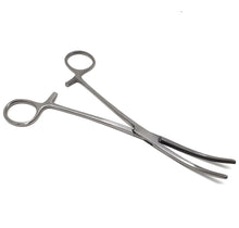 Load image into Gallery viewer, Pean Full Serrated Hemostat Forceps 8", Curved, Stainless Steel