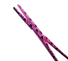 Load image into Gallery viewer, Hemostat Forceps 5.5" (14cm) Straight Serrated Jaws, Stainless Steel, Pink Paws