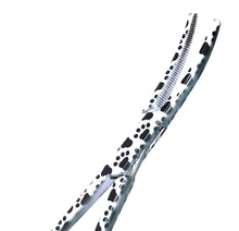 Load image into Gallery viewer, Hemostat Forceps 5.5" (14cm) Curved Serrated Jaws, Stainless Steel, Black & White Paws