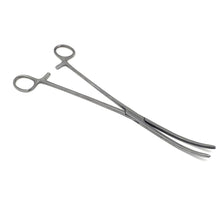 Load image into Gallery viewer, Pean Full Serrated Hemostat Forceps 10", Curved, Stainless Steel