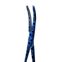 Load image into Gallery viewer, Hemostat Forceps 5.5" (14cm) Curved Serrated Jaws, Stainless Steel, Blue Paws