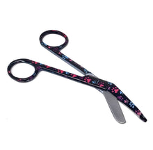 Load image into Gallery viewer, Stainless Steel 5.5" Bandage Lister Scissors for Nurses & Students Gift, Black Multi Paws