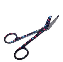 Load image into Gallery viewer, Stainless Steel 5.5" Bandage Lister Scissors for Nurses & Students Gift, Black Multi Paws