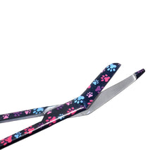 Load image into Gallery viewer, Stainless Steel 5.5" Bandage Lister Scissors for Nurses & Students Gift, Black Multi Paws