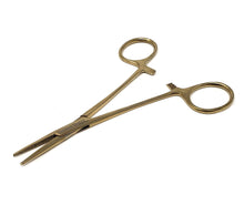 Load image into Gallery viewer, Mosquito Hemostat Forceps 5" Straight, Stainless Steel, Full Gold