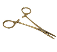 Load image into Gallery viewer, Mosquito Hemostat Forceps 5" Straight, Stainless Steel, Full Gold