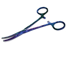 Load image into Gallery viewer, Hemostat Forceps 5.5" (14cm) Curved Serrated Jaws, Stainless Steel, Mermaid Pattern