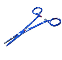 Load image into Gallery viewer, Hemostat Forceps 5.5" (14cm) Straight Serrated Jaws, Stainless Steel, Dew Drops