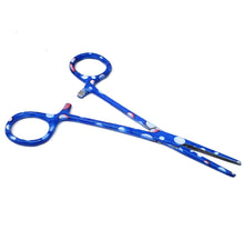 Load image into Gallery viewer, Hemostat Forceps 5.5" (14cm) Straight Serrated Jaws, Stainless Steel, Dew Drops