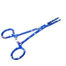 Load image into Gallery viewer, Hemostat Forceps 5.5" (14cm) Straight Serrated Jaws, Stainless Steel, Dew Drops