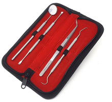 Load image into Gallery viewer, Professional Oral Care Kit 4 Pcs Dental Floss Picks Teeth Tartar Scraper Stainless Steel Tools for Advanced Cleaning