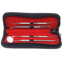 Load image into Gallery viewer, Professional Oral Care Kit 4 Pcs Dental Floss Picks Teeth Tartar Scraper Stainless Steel Tools for Advanced Cleaning