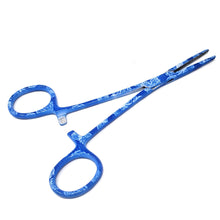 Load image into Gallery viewer, Hemostat Forceps 5.5" (14cm) Straight Serrated Jaws, Stainless Steel, Blue Rose Garden