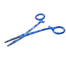 Load image into Gallery viewer, Hemostat Forceps 5.5" (14cm) Straight Serrated Jaws, Stainless Steel, Blue Rose Garden