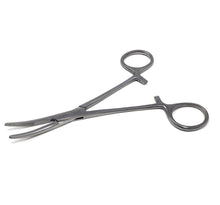 Load image into Gallery viewer, Kelly Hemostat Forceps 5.5" Half Serrated Curved Jaws, Stainless Steel, Silver