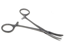 Load image into Gallery viewer, Kelly Hemostat Forceps 5.5" Half Serrated Curved Jaws, Stainless Steel, Silver