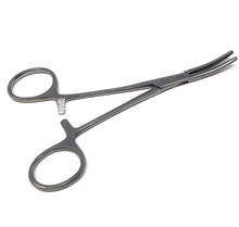 Load image into Gallery viewer, Kelly Hemostat Forceps 5.5" Half Serrated Curved Jaws, Stainless Steel, Silver