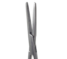 Load image into Gallery viewer, Kelly Hemostat Forceps 5.5" Half Serrated Straight Jaws, Stainless Steel, Silver