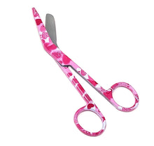 Load image into Gallery viewer, Stainless Steel 5.5" Bandage Lister Scissors for Nurses & Students Gift, Pink Hearts