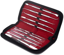 Load image into Gallery viewer, 10 Pcs Dental Wax Carving Carvers Tools Stainless Steel Set Sculpture Chisel Double-Ended Pottery and Polymer Clay Tools and Carrying Case