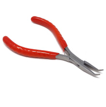 Load image into Gallery viewer, Jewelry Making Pliers Slim Bent Nose Professional Repair Stainless Steel Tool with Cushion Grip for Handmade DIY Craft