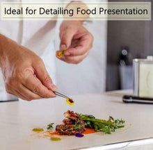 Load image into Gallery viewer, Kitchen Tweezers Stainless Steel Food Tongs Straight Serrated Tips 5" (12.5cm) Tweezers Food Decorating Tool