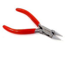 Load image into Gallery viewer, Round Nose Nylon Jaws Jewelry Making Pliers 4.5" with Removable Caps Professional Repair Stainless Steel Tool with Cushion Grip for Handmade DIY Craft
