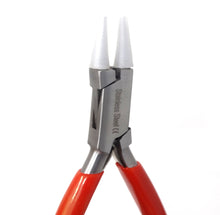 Load image into Gallery viewer, Round Nose Nylon Jaws Jewelry Making Pliers 4.5" with Removable Caps Professional Repair Stainless Steel Tool with Cushion Grip for Handmade DIY Craft